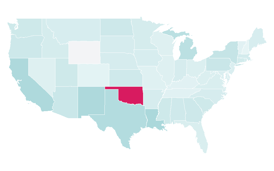 Affinity by region — Cement, United States