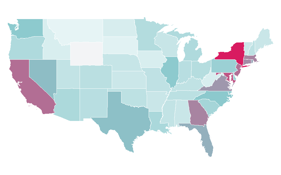 Affinity by region — Central Cee, United States