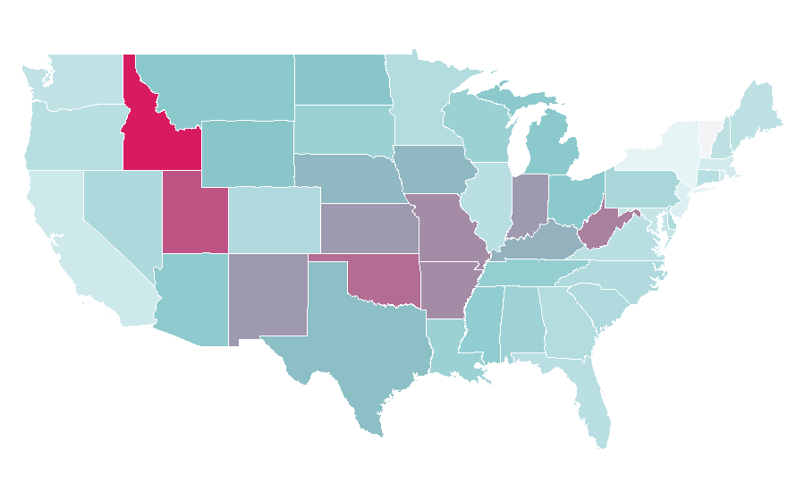 Affinity by region — Central Intelligence, United States