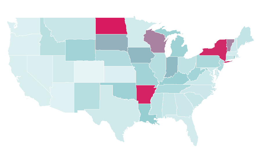 Affinity by region — Century 21, United States