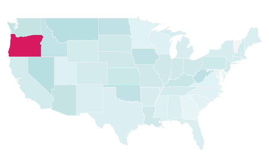 Affinity by region — Chael Sonnen, United States