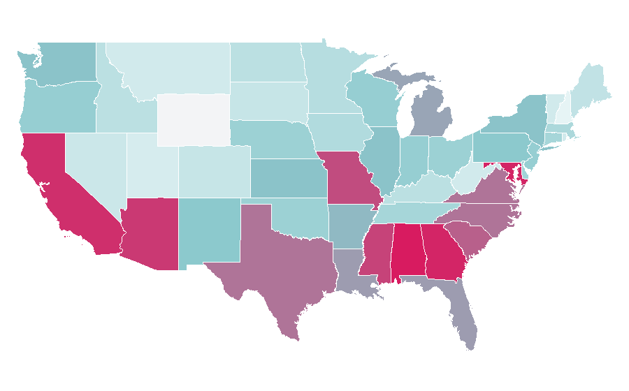 Affinity by region — Challenge (TV channel), United States