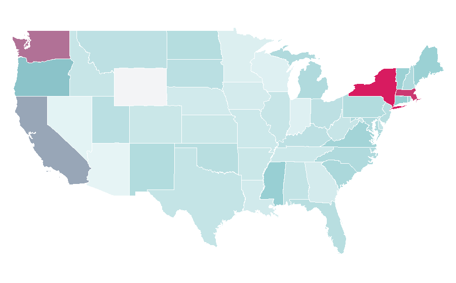 Affinity by region — Chamber music, United States