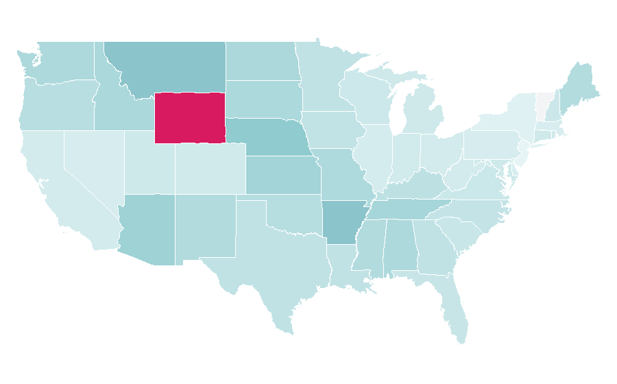 Affinität nach Region — Chamber of commerce, USA