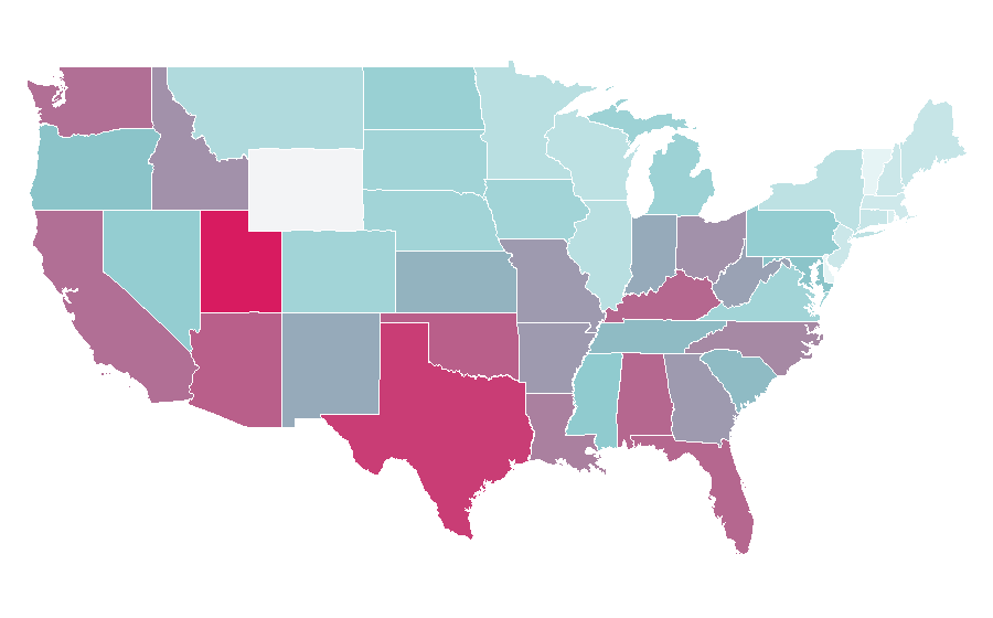 Affinity by region — Chameleon (comics), United States
