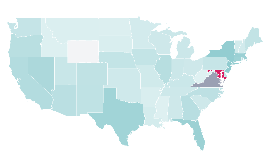 Affinity by region — Champion (train), United States