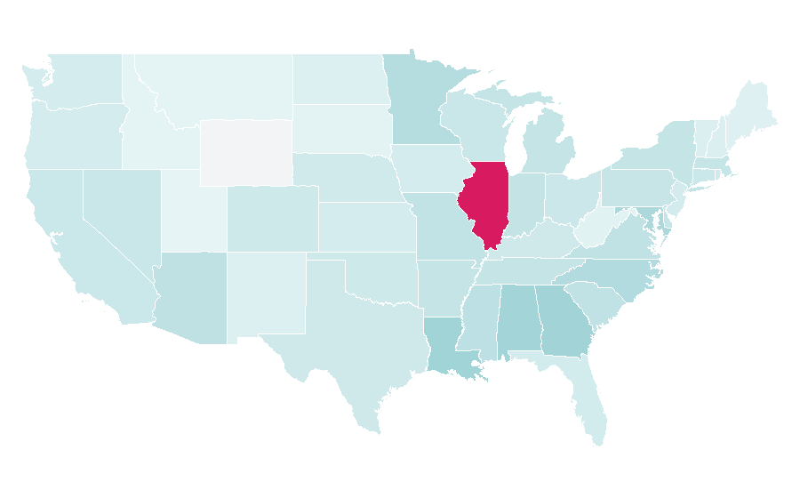 Affinity by region — Chance The Rapper, United States