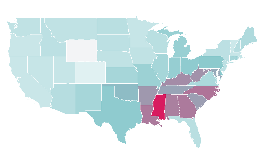 Affinity by region — Chandra Wilson, United States