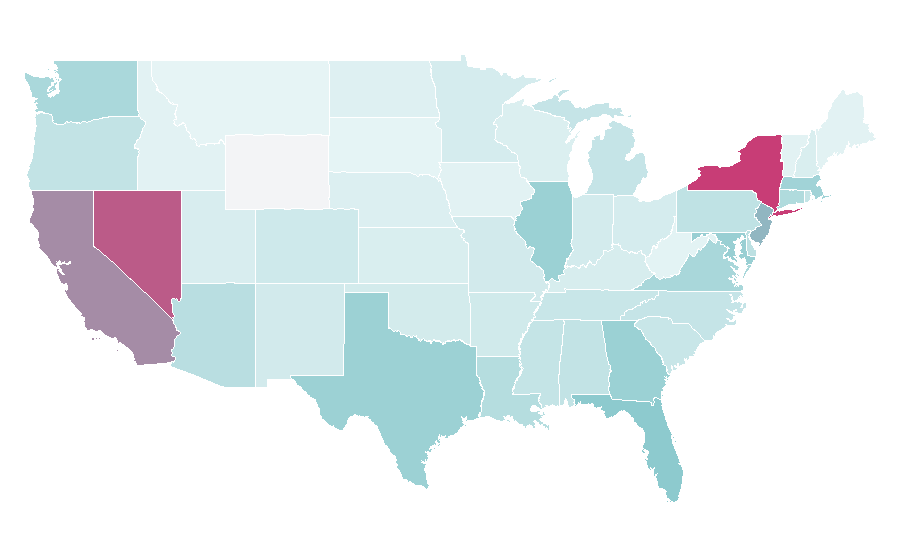 Affinité par région — Chanel, États-Unis