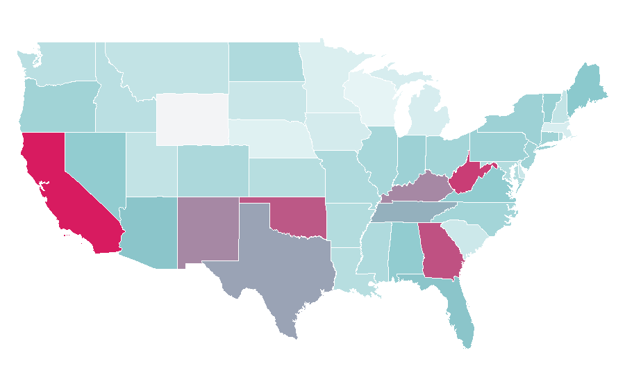 Affinity by region — Change.org, United States