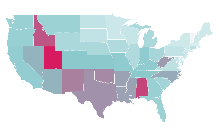 Affinity by region — Channing Tatum, United States