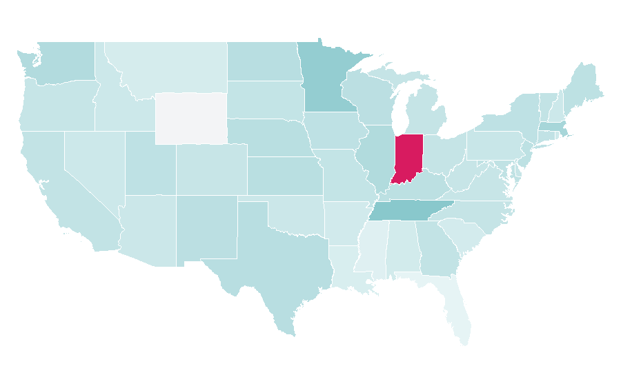 Affinity by region — ChapStick, United States
