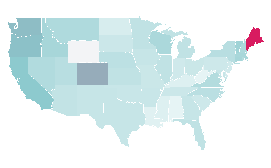 Affinity by region — Charcuterie, United States