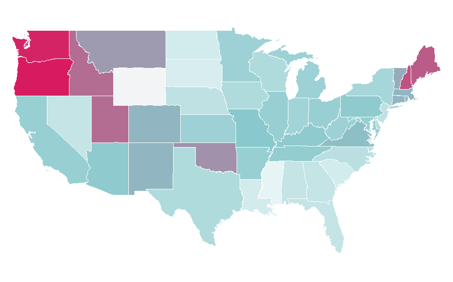 Affinity by region — Charles Dance, United States