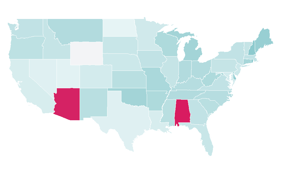 Affinity by region — Charles, Prince of Wales, United States