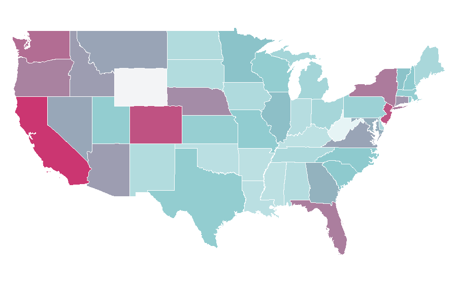 Affinity by region — Charles Schwab Corporation, United States