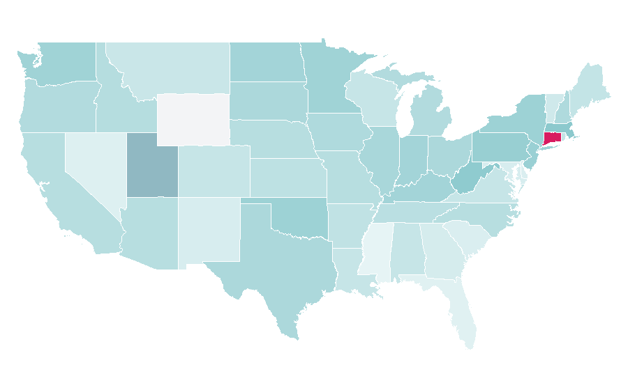 Affinity by region — Charli D'Amelio, United States
