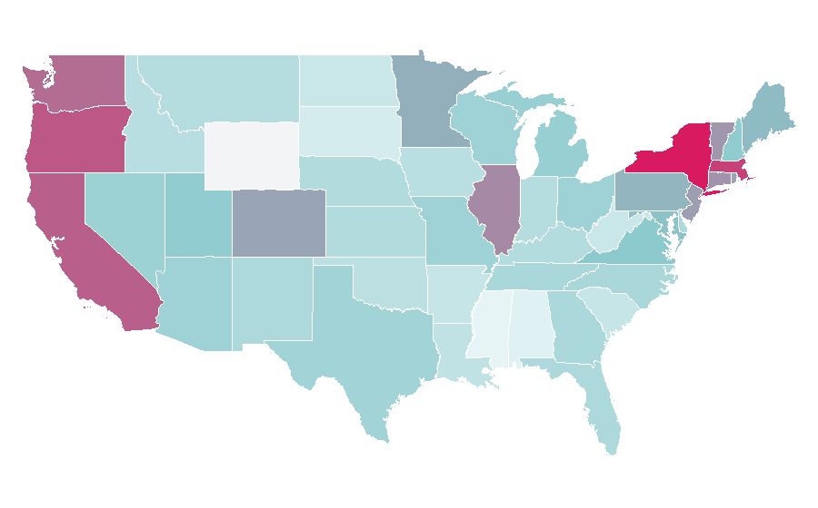 Affinity by region — Charli XCX, United States
