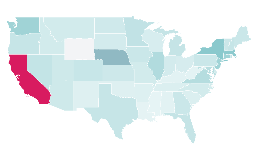 Affinity by region — Charlie Munger, United States