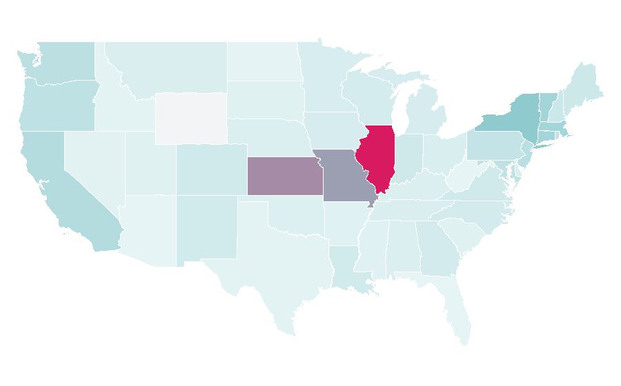 Affinity by region — Charlie Parker, United States