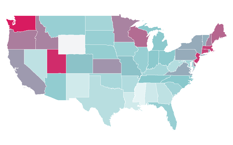 Affinity by region — Charlie Puth, United States