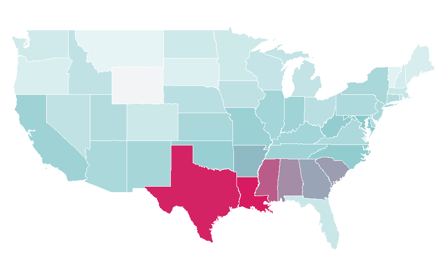 Affinity by region — Charm bracelet, United States