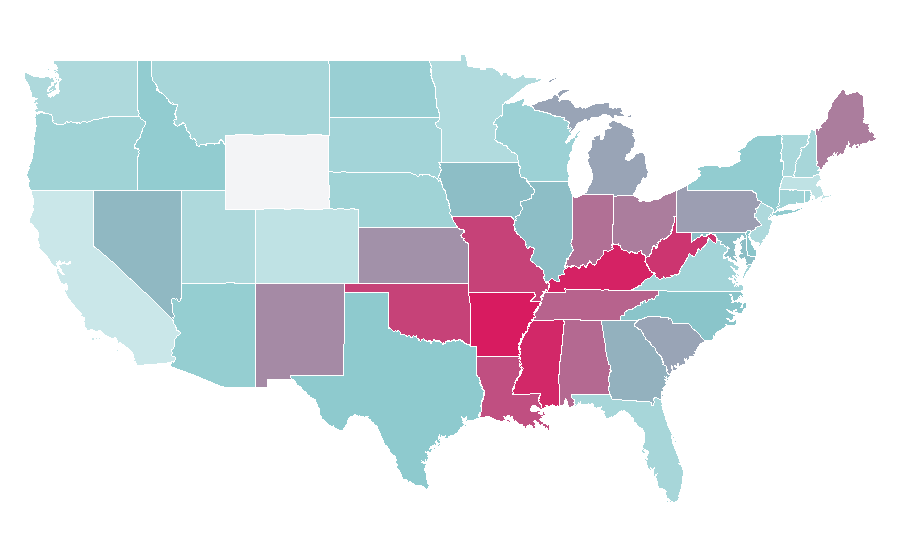 Affinity by region — Charmed, United States