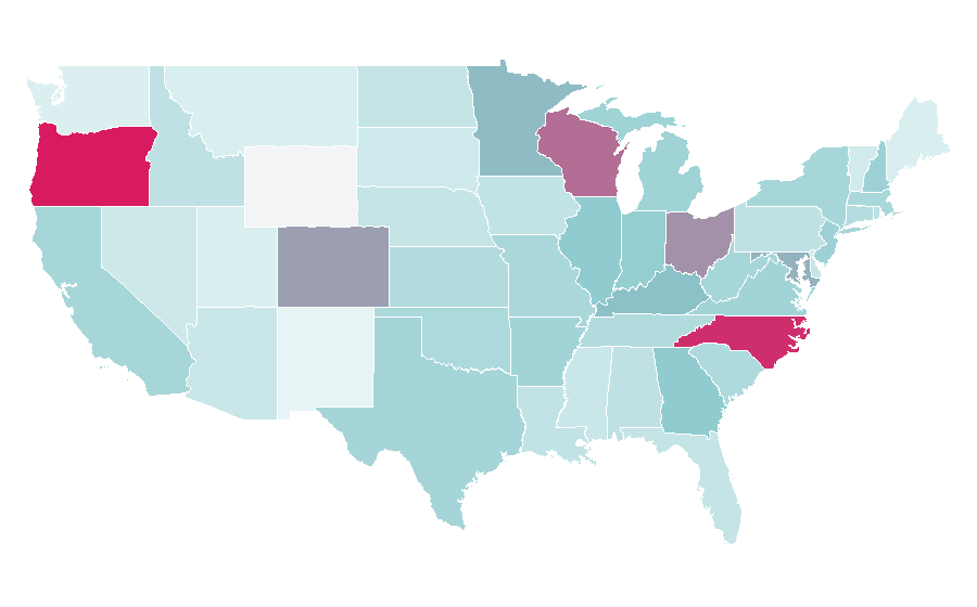 Affinity by region — Charmin, United States