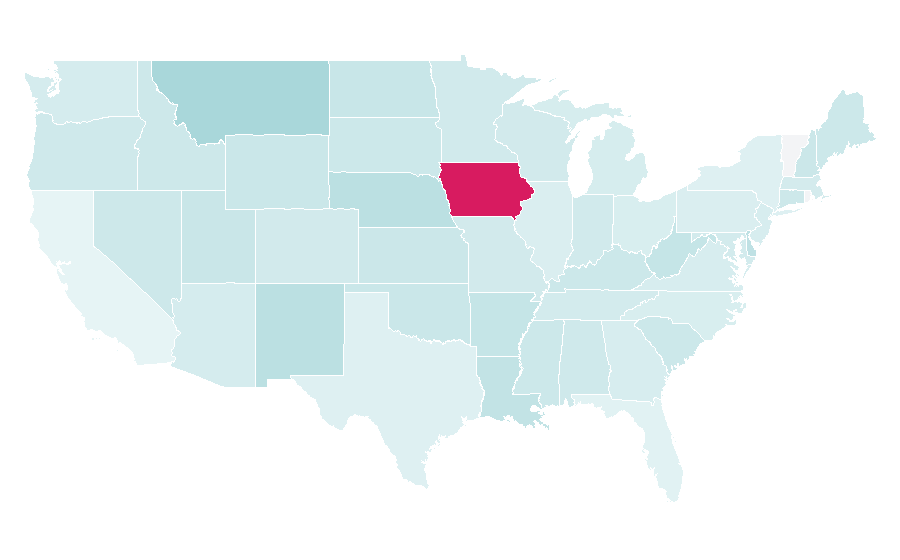 Affinity by region — Charter schools in the United States, United States