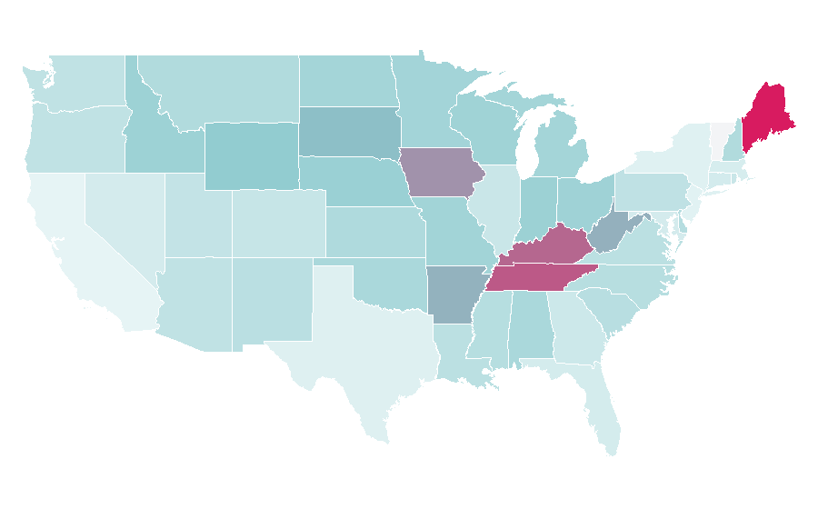 Affinity by region — Chase Matthew, United States