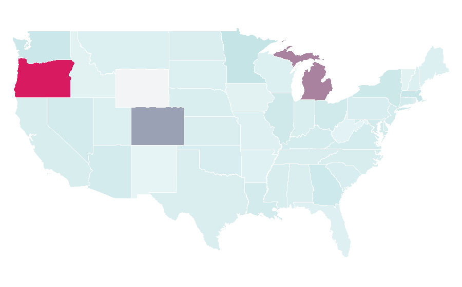 Affinity by region — Chauncey Billups, United States