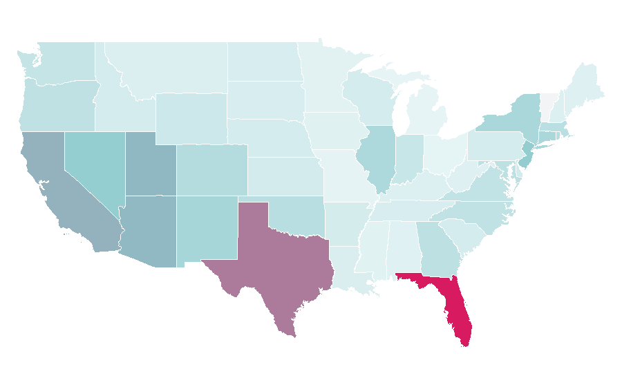 Affinity by region — Chayanne, United States