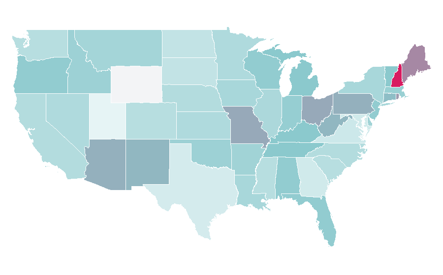 Affinity by region — Chaz Bono, United States