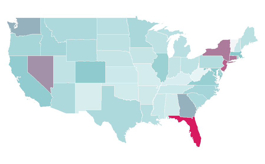 Affinity by region — CheapTickets, United States
