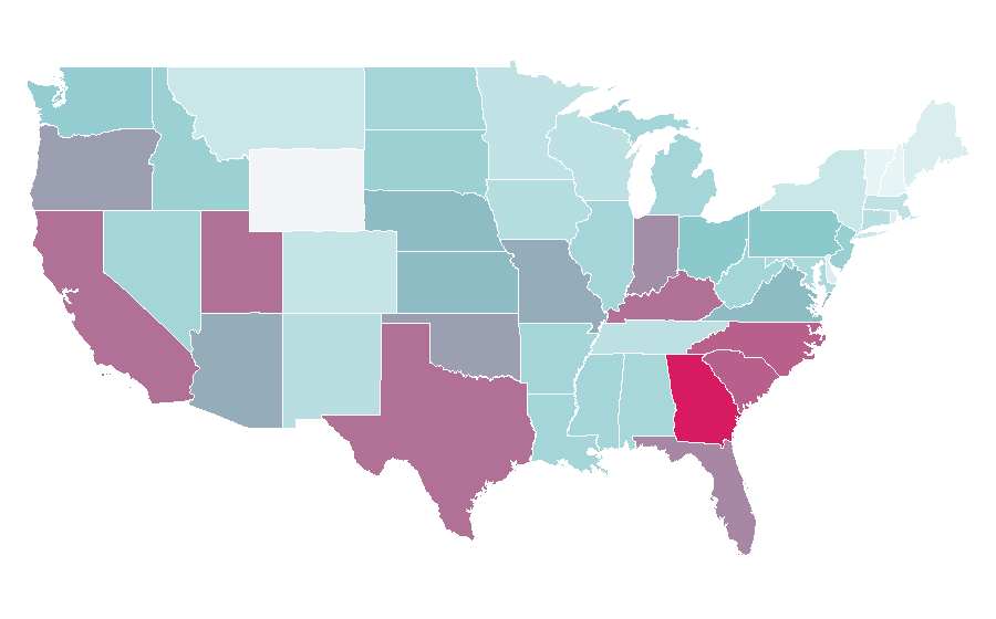Affinity by region — Cheetah, United States