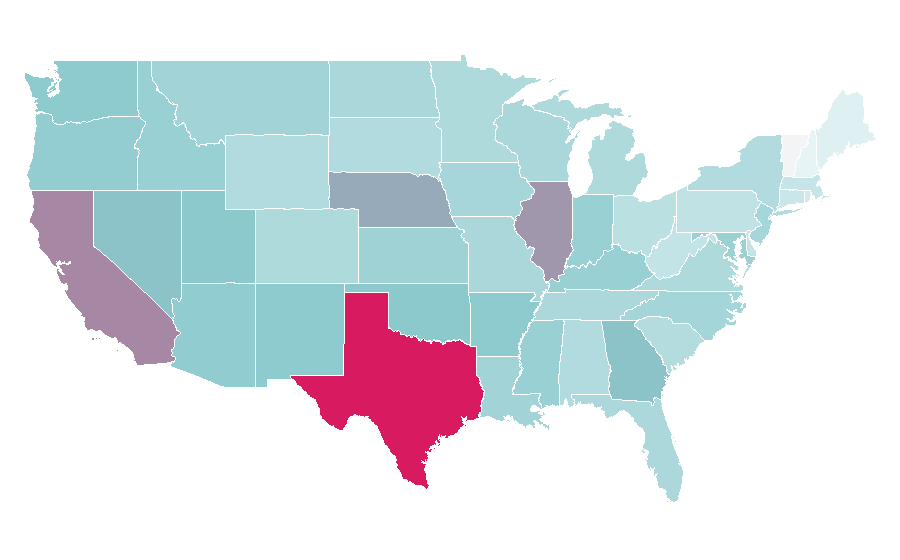 Affinity by region — Cheetos, United States