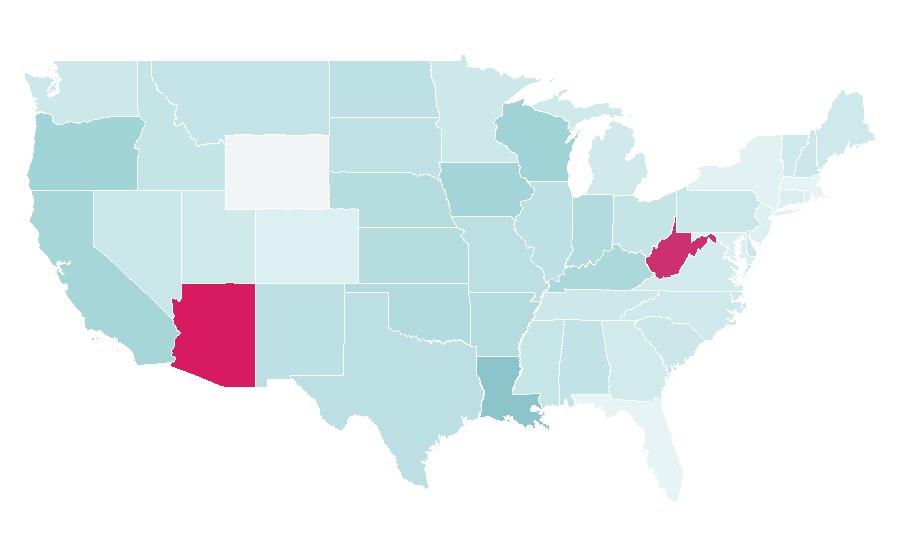 Affinity by region — Cherry Bomb, United States
