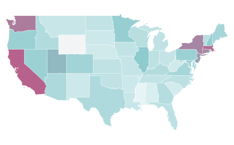 Affinity by region — Cheryl Cole, United States