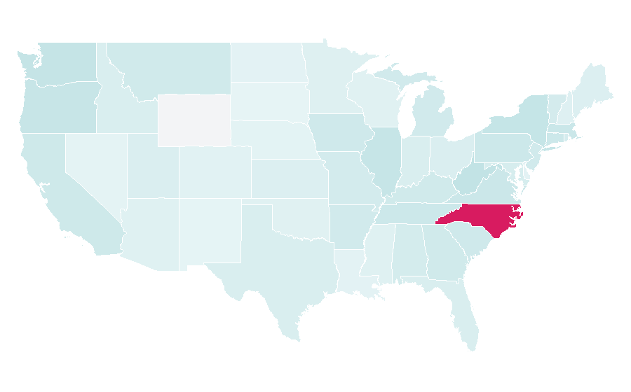 Affinity by region — Chestnut, United States