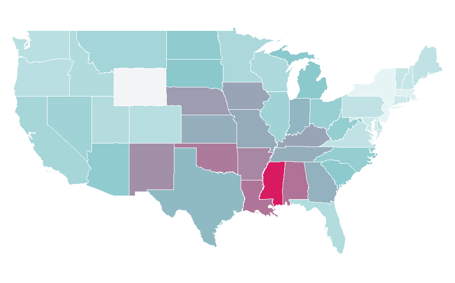 Affinity by region — Chevrolet Monte Carlo, United States