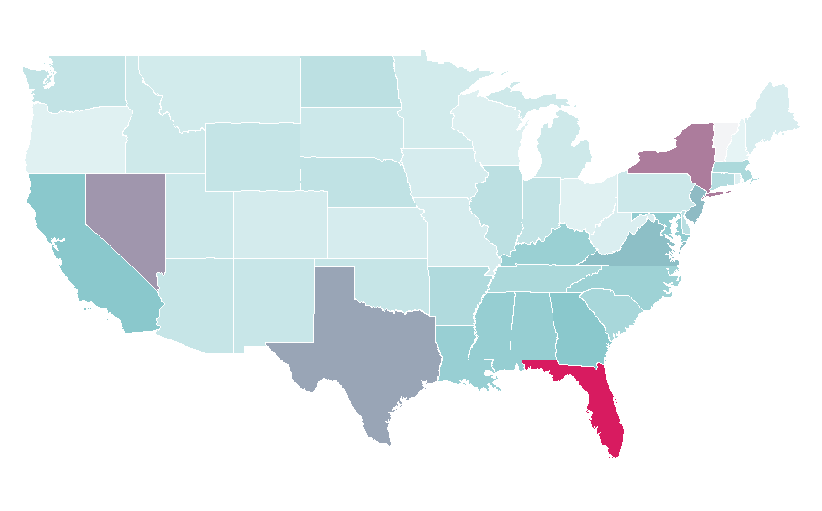 Affinity by region — Chevrolet Suburban, United States