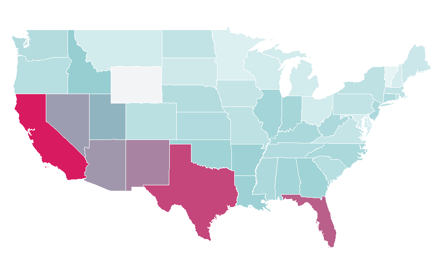 Affinity by region — Chewbacca, United States