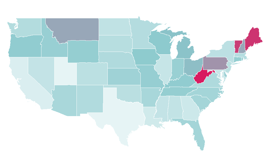Affinity by region — Chewy.com, United States