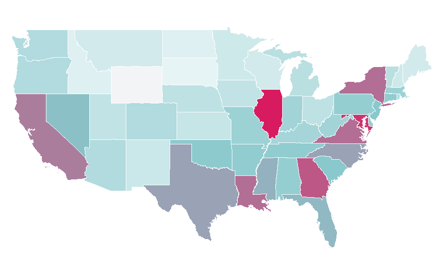 Affinity by region — Chic (band), United States