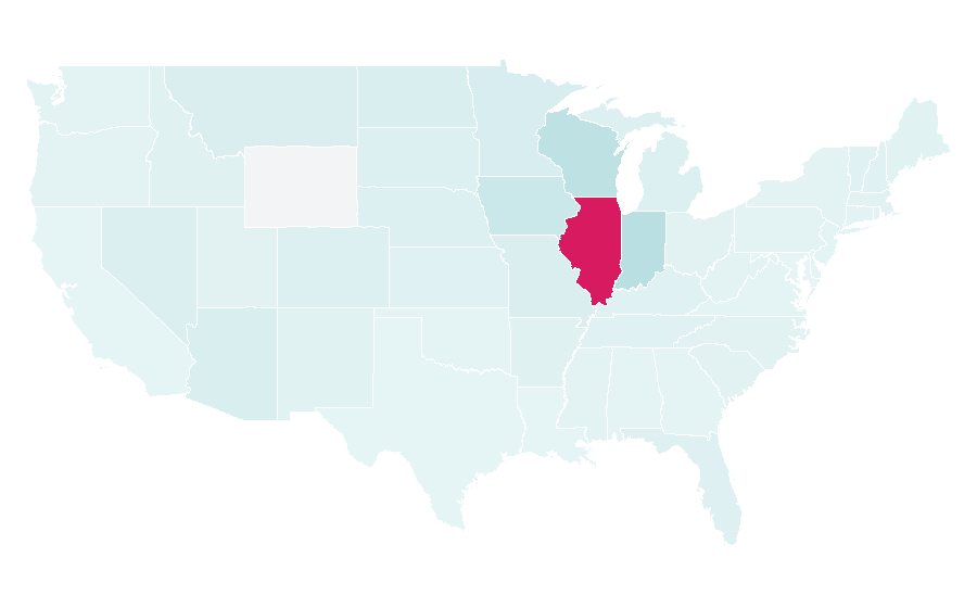 Affinity by region — Chicago Blackhawks, United States
