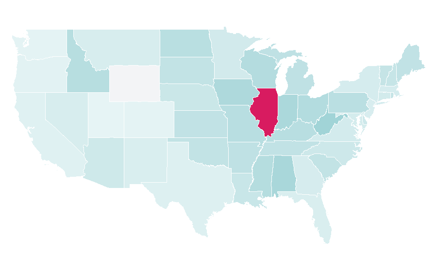 Affinity by region — Chicago Fire (TV series), United States