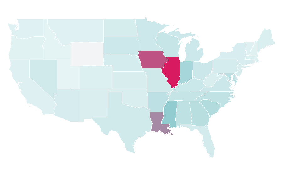 Affinity by region — Chicago Sky, United States