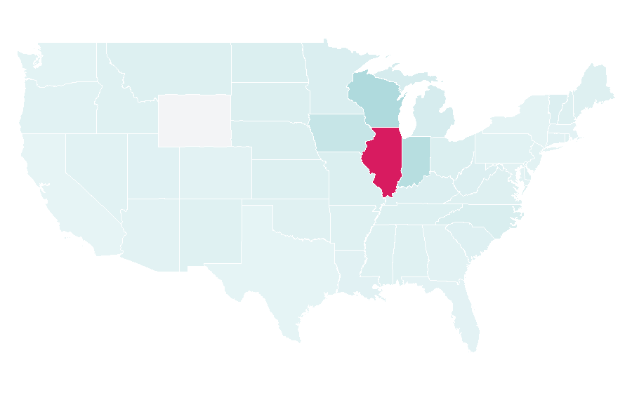 Affinity by region — Chicagoland Speedway, United States