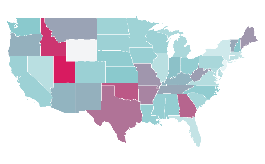 Affinity by region — Chicken Run, United States