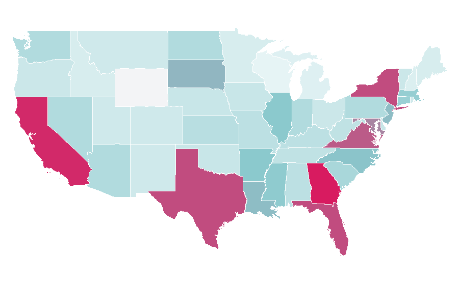 Affinität nach Region — Chief executive officer, USA